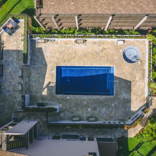 Pool and spa area