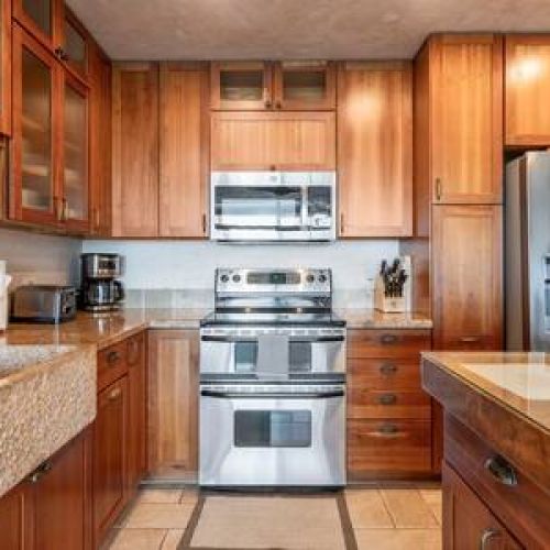 Completely remodeled kitchen fully equipped with upgraded stainless appliances.