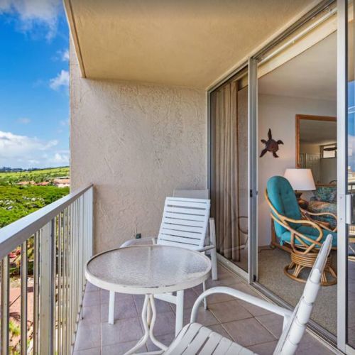 Direct lanai access from living room.