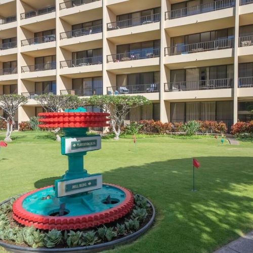 SBR 534 is located in the plantation building, and yes a putting green for your enjoyment.