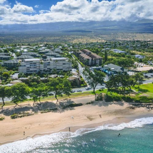 Birds eye view of Kamaole II Beach