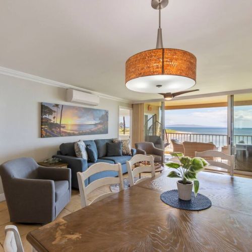 Dining table with a view.