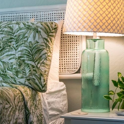 Tropical aesthetic in bedroom