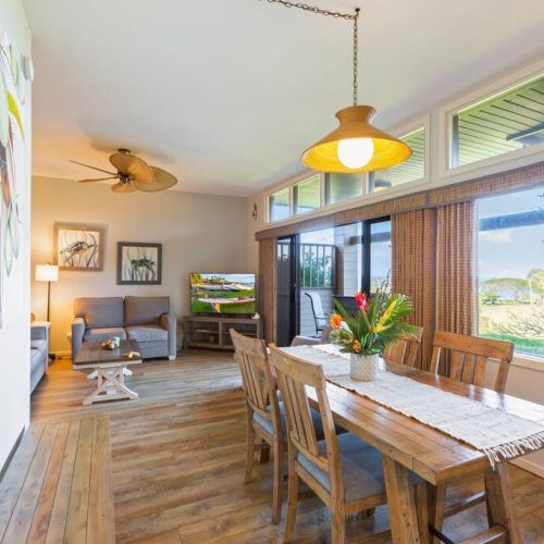 Perfect setting for the dining area.