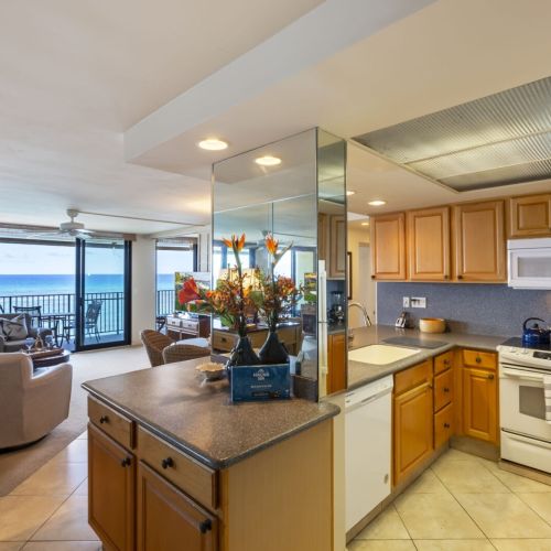 Kitchen with a view...check.