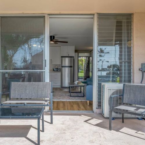 Plenty of seating on the lanai
