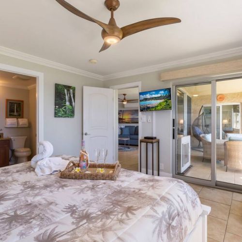 You'll never want to leave this bedroom.