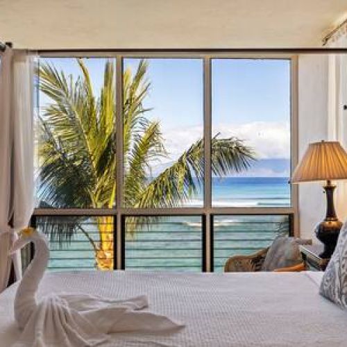 Bed with view...