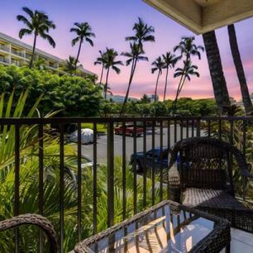 Sunset sky from private lanai