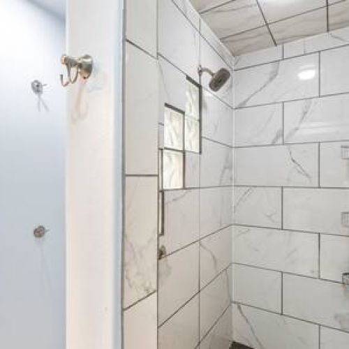 Updated walk in shower