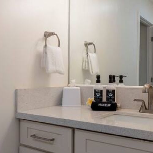 Ladies, we even have your makeup towel waiting.