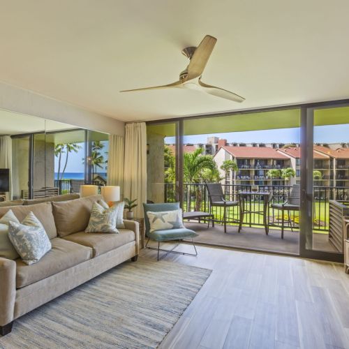 Living room with queen sofa sleeper