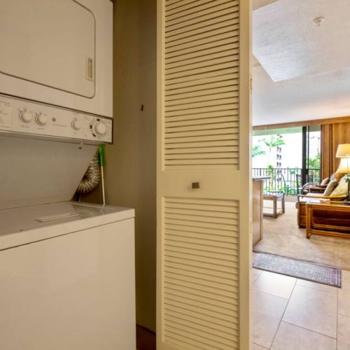 In unit washer/dryer and essentials provided.