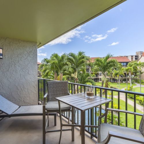 Sun lounger on lanai