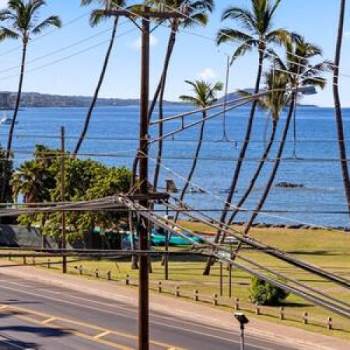 View zoomed in from private lanai