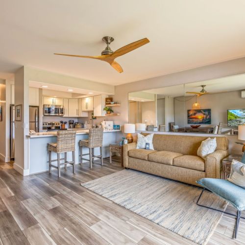 Beautifully updated coastal condo with sofa sleeper