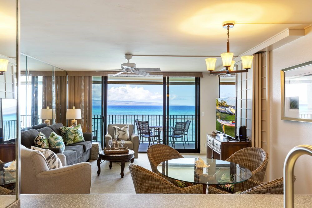 Expansive ocean views throughout from this corner oceanfront condo.