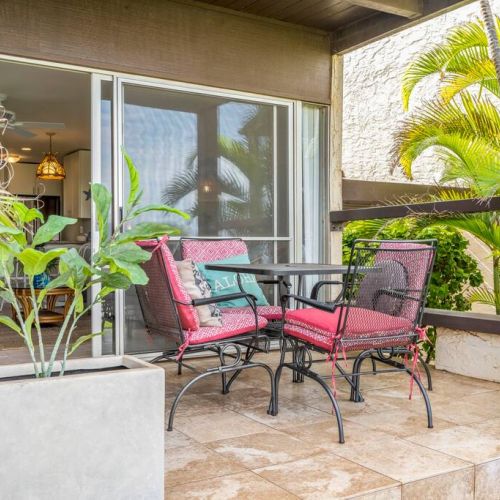 Perfect indoor/outdoor setting.