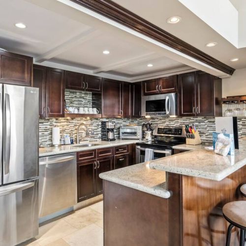 Beautifully remodeled kitchen with everything needed to feel right at home