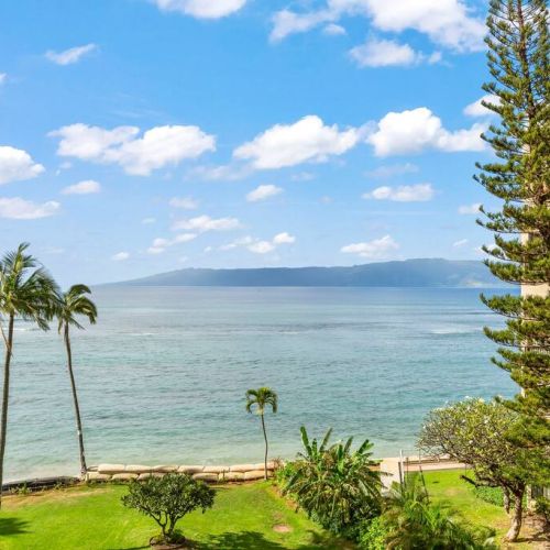 Ocean and Molokai views from your private lanai.