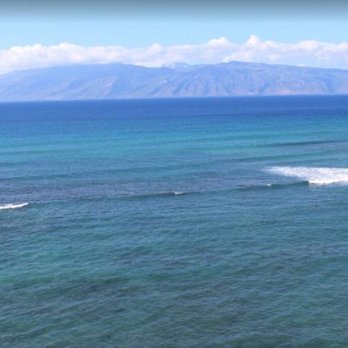 Molokai island panoramic views.