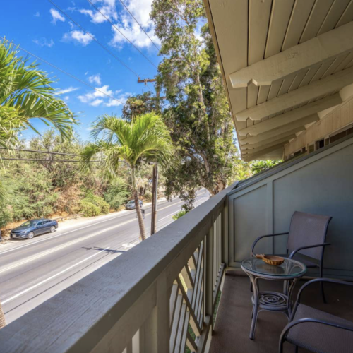 2nd floor unit located right on Kihei Rd. Cross the st and hit the beach
