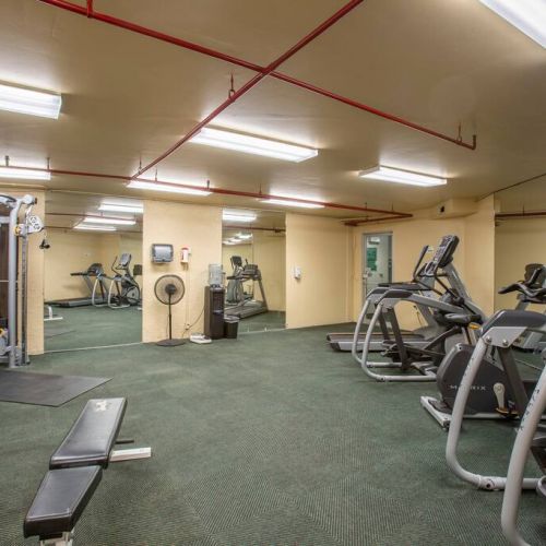 Fully equipped fitness room for your use.