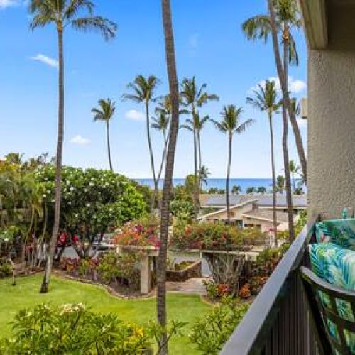 Partial ocean view private lanai