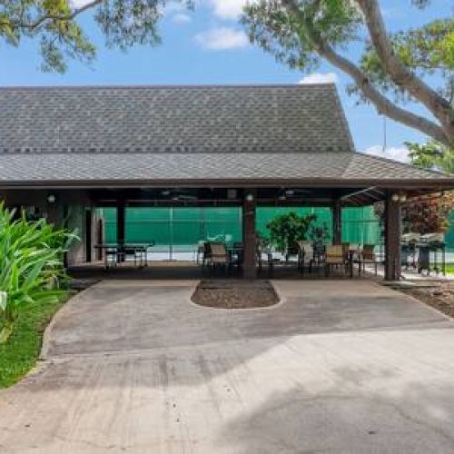 Cabana BBQ area