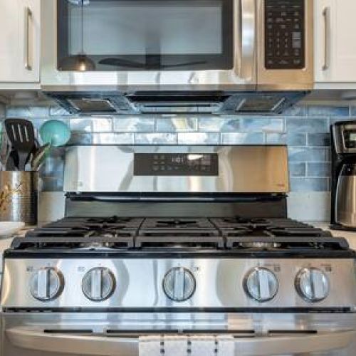 Upgraded stainless appliances