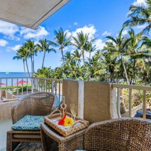 Partial ocean view from your private lanai
