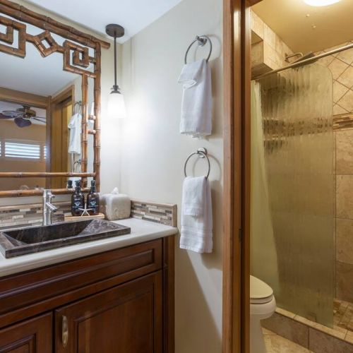 Beautifully updated bathroom with walk in shower.