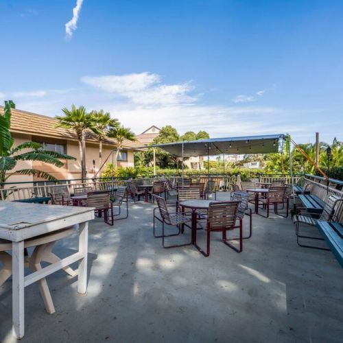 Patio pavilion for KKN guests.