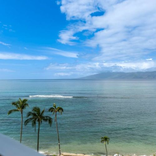 Ocean and Molokai views from you private lanai.
