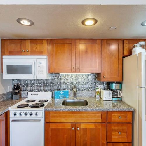 Fully equipped kitchen and something sweet will be waiting for you.