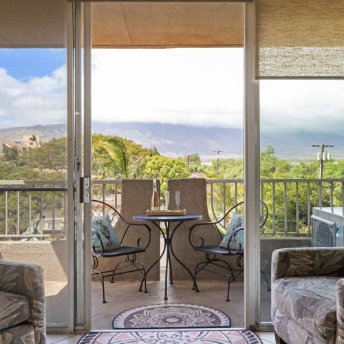 Mountain views from the living are and lanai