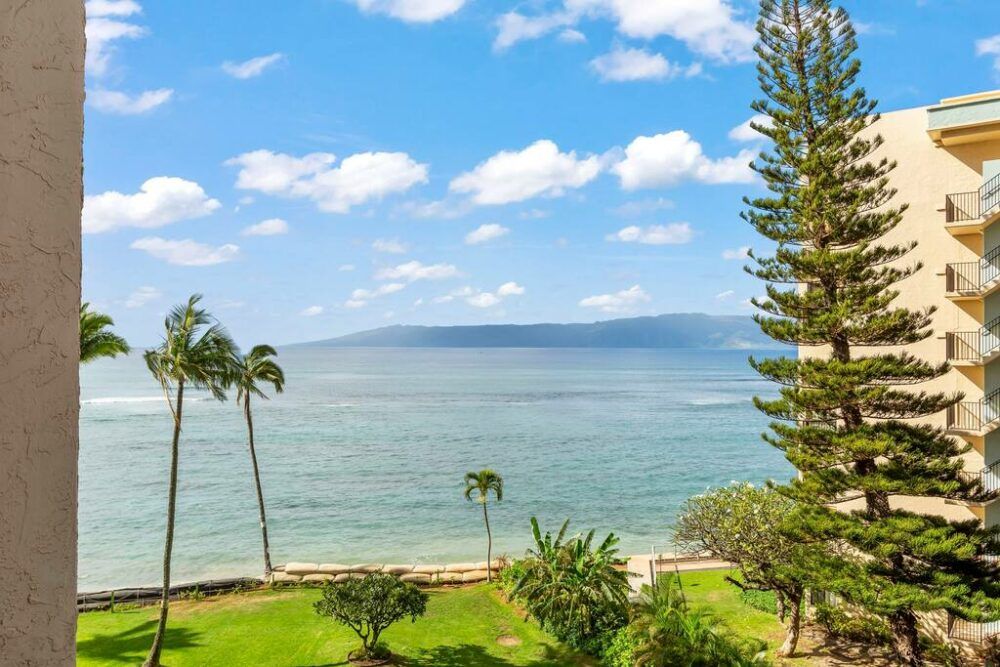 Ocean and Molokai views from your private lanai.