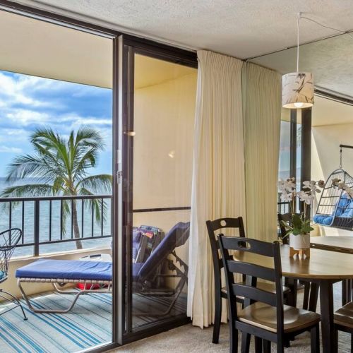 Dining table with a view.