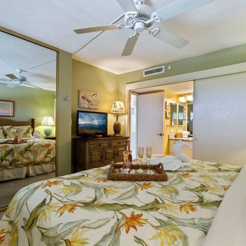 Bathroom is right off the bedroom that can be shut out by a sliding barn door.