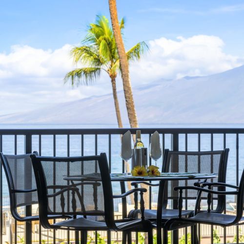 Celebrate from your ocean view private lanai