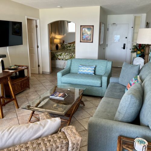 Plenty of seating in living area