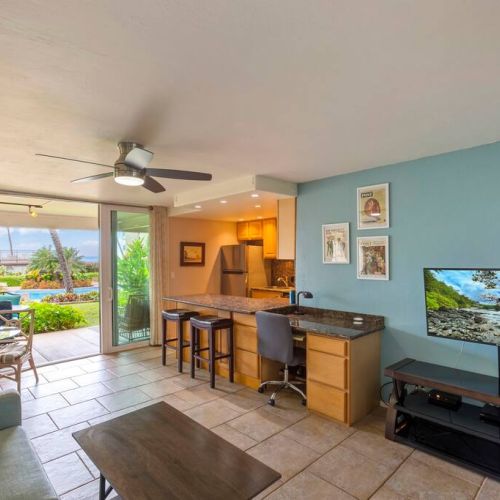 Open floor plan at Hale Ono Loa 114.