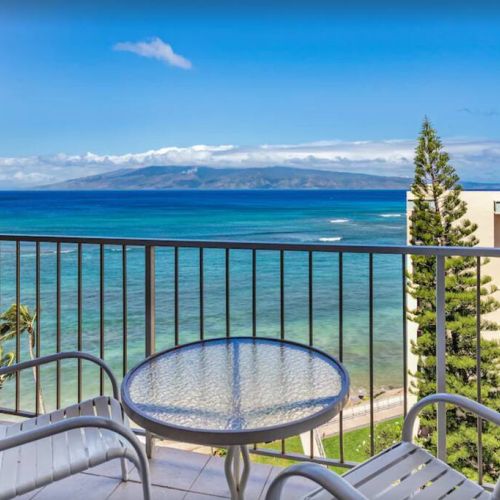 Admire passing sailboats, sunsets, whales, and Molokai from your lanai.