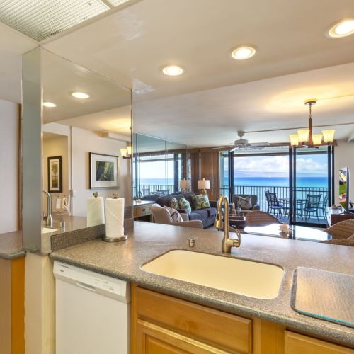 Kitchen with a view...check.