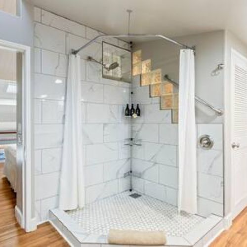 Remodeled walk in shower