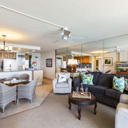 Plenty of seating in the living area