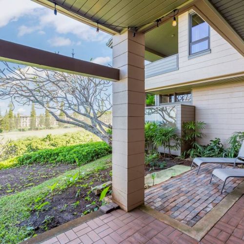 Lounge around on your shaded lanai with a view
