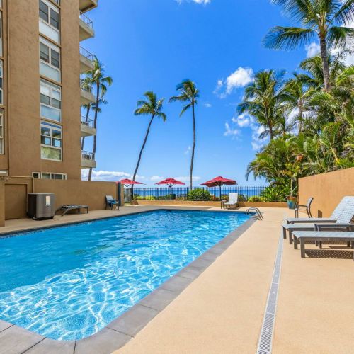 Pool area at Nani Kai Hale