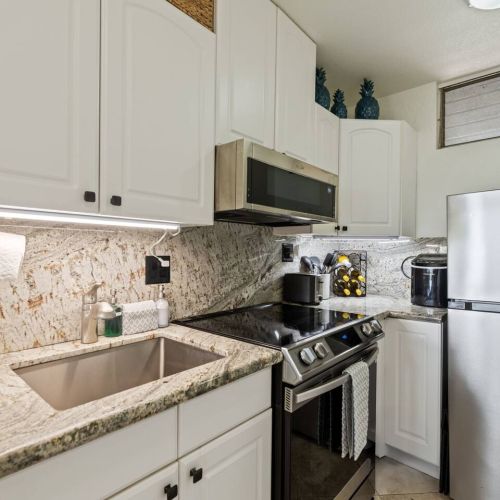 Updated kitchen with stainless appliances